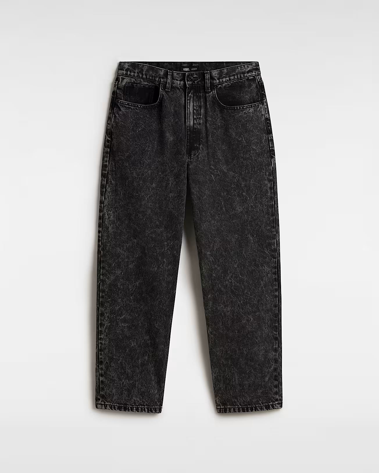 VANS Baggy Check Denim Pants - 5 - BLACK