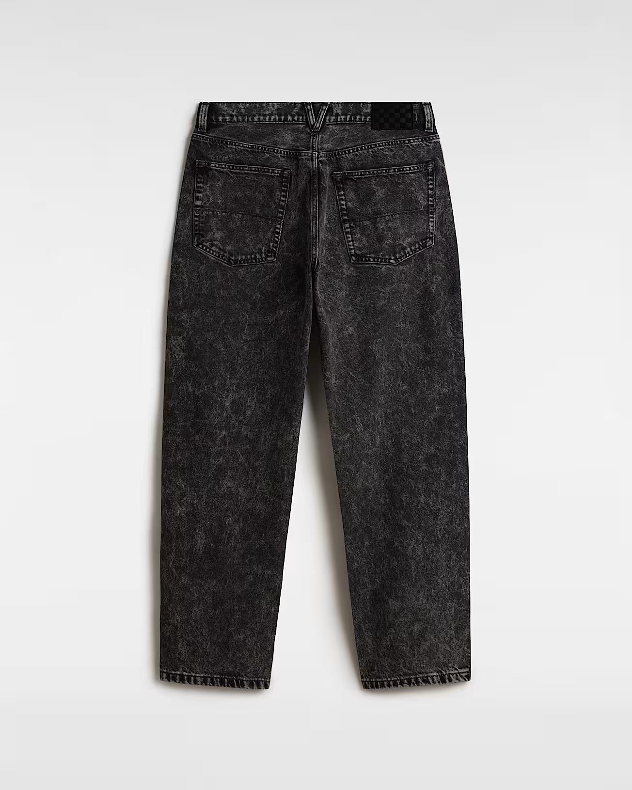 VANS Baggy Check Denim Pants - 5 - BLACK