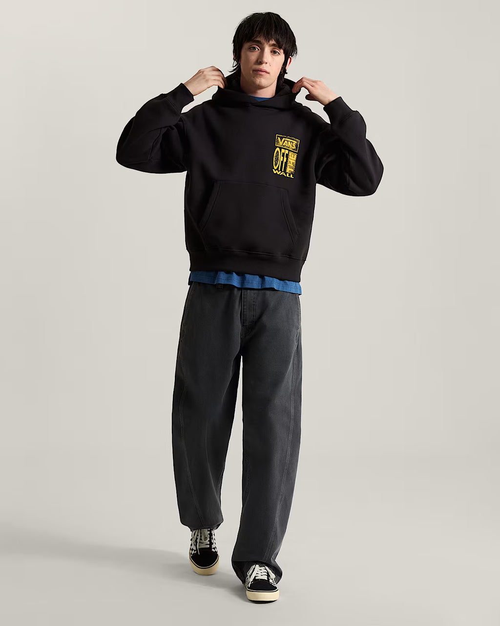 Vans Cut and Paste Pullover – Felpa con Cappuccio Uomo Black