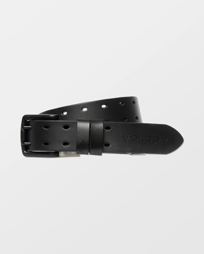 Volcom Two Spike Leather Belt – Black size 34