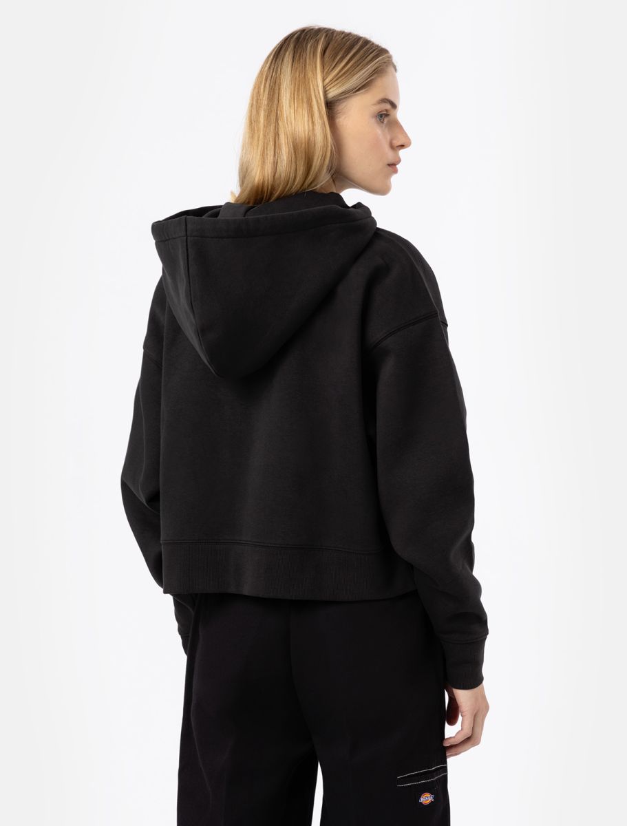 DICKIES Women's Oakport Zip-Up Hoodie - BLACK