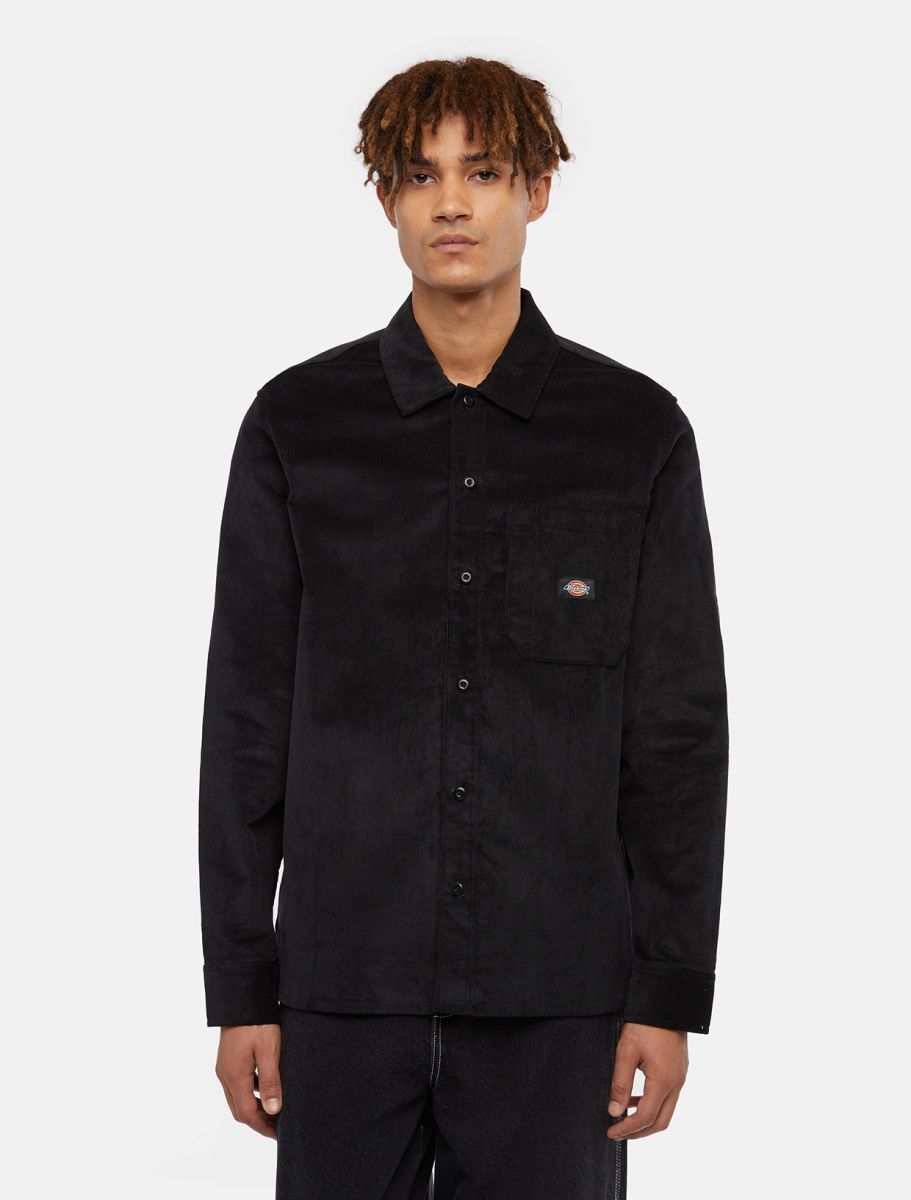 DICKIES Corduroy Shirt - BLACK