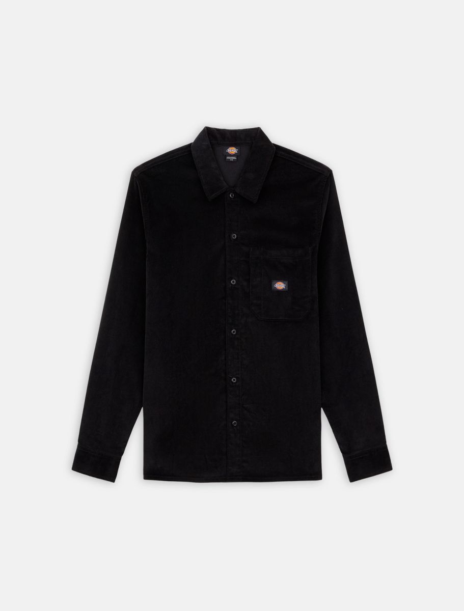 DICKIES Corduroy Shirt - BLACK