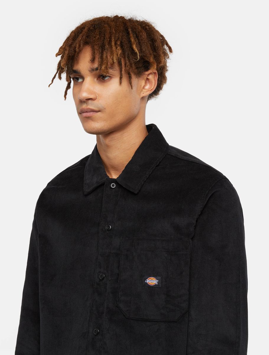 DICKIES Corduroy Shirt - BLACK