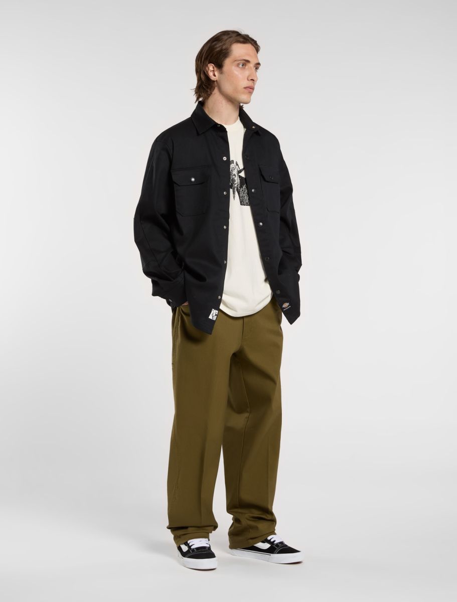 Mike Anderson relaxed twill trousers – DICKIES - DARK OLIVE