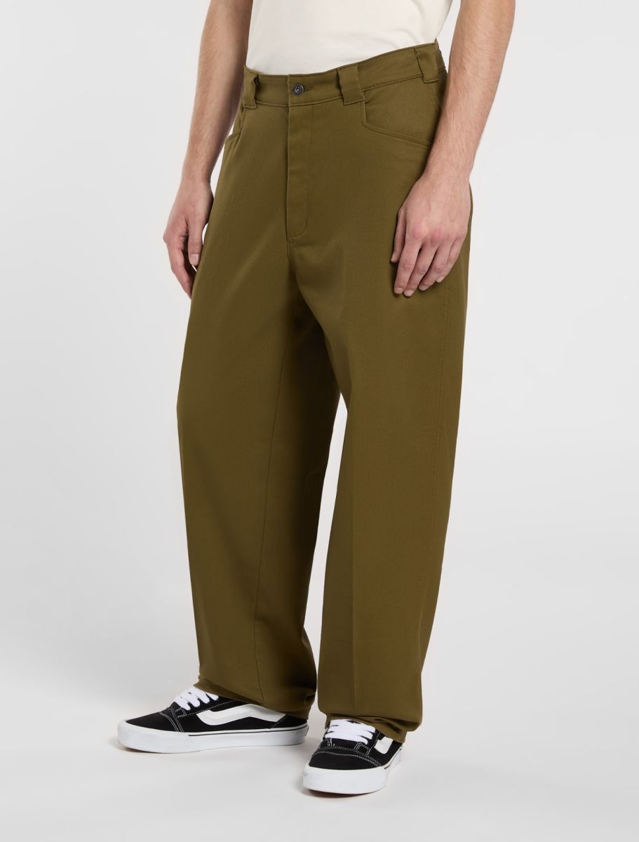 Mike Anderson relaxed twill trousers – DICKIES - DARK OLIVE