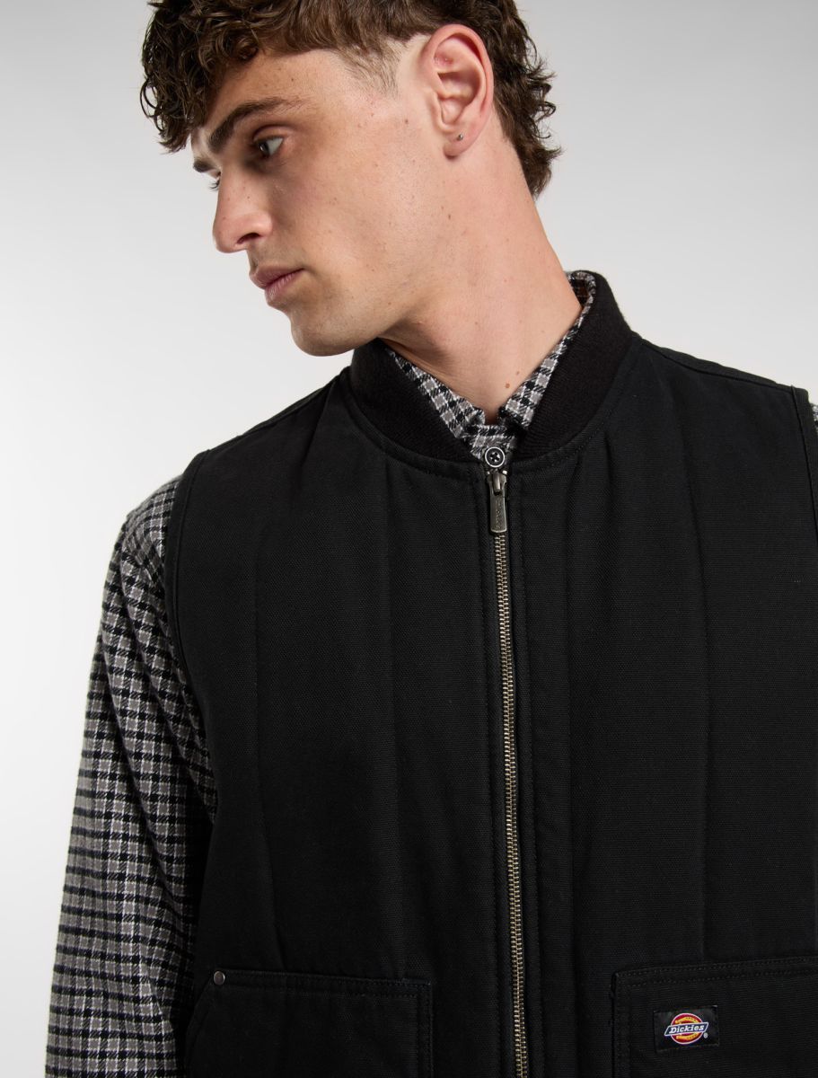 DICKIES Canvas Vest - BLACK