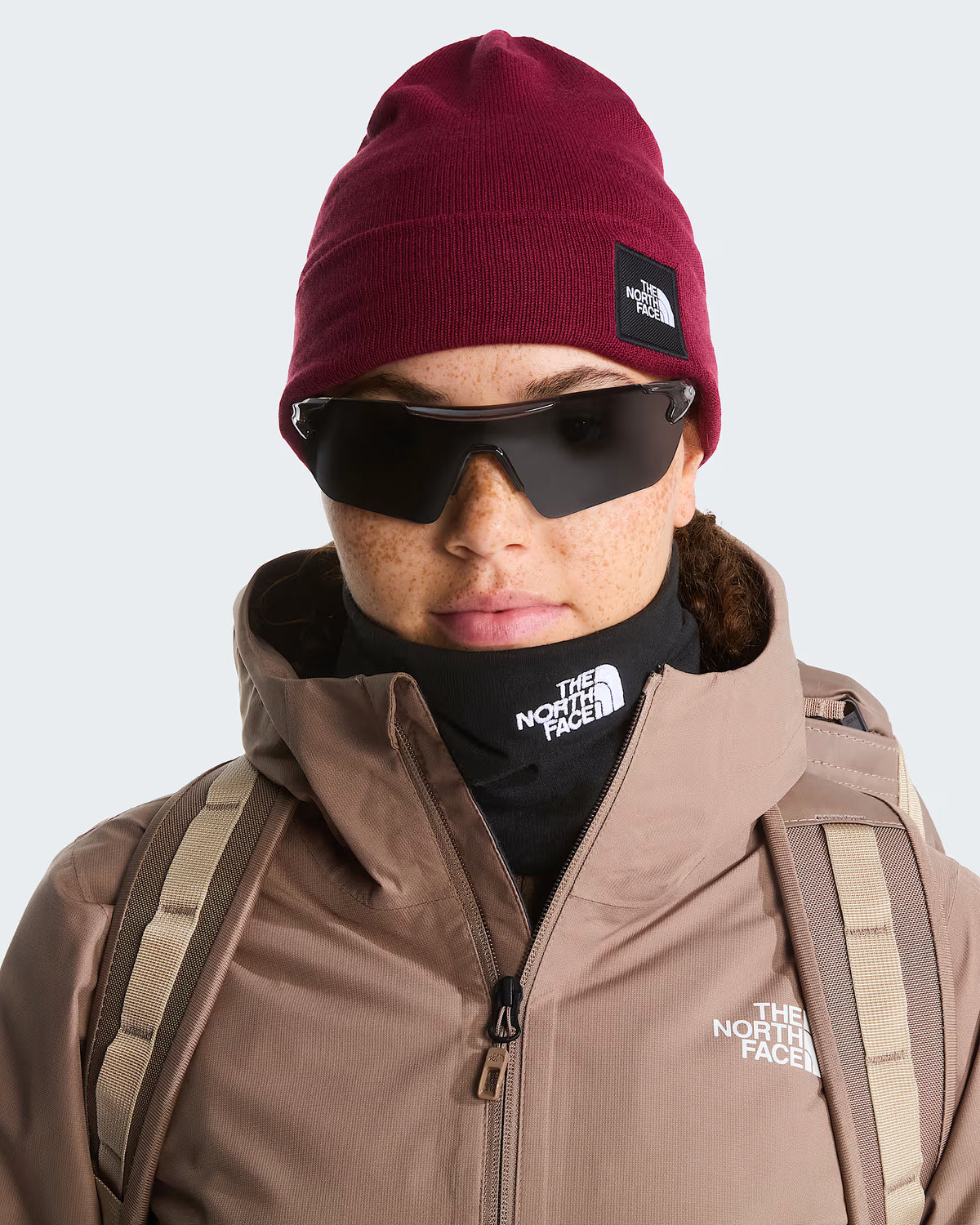 The North Face Dock Worker Recycled Beanie - Burgundy Crush