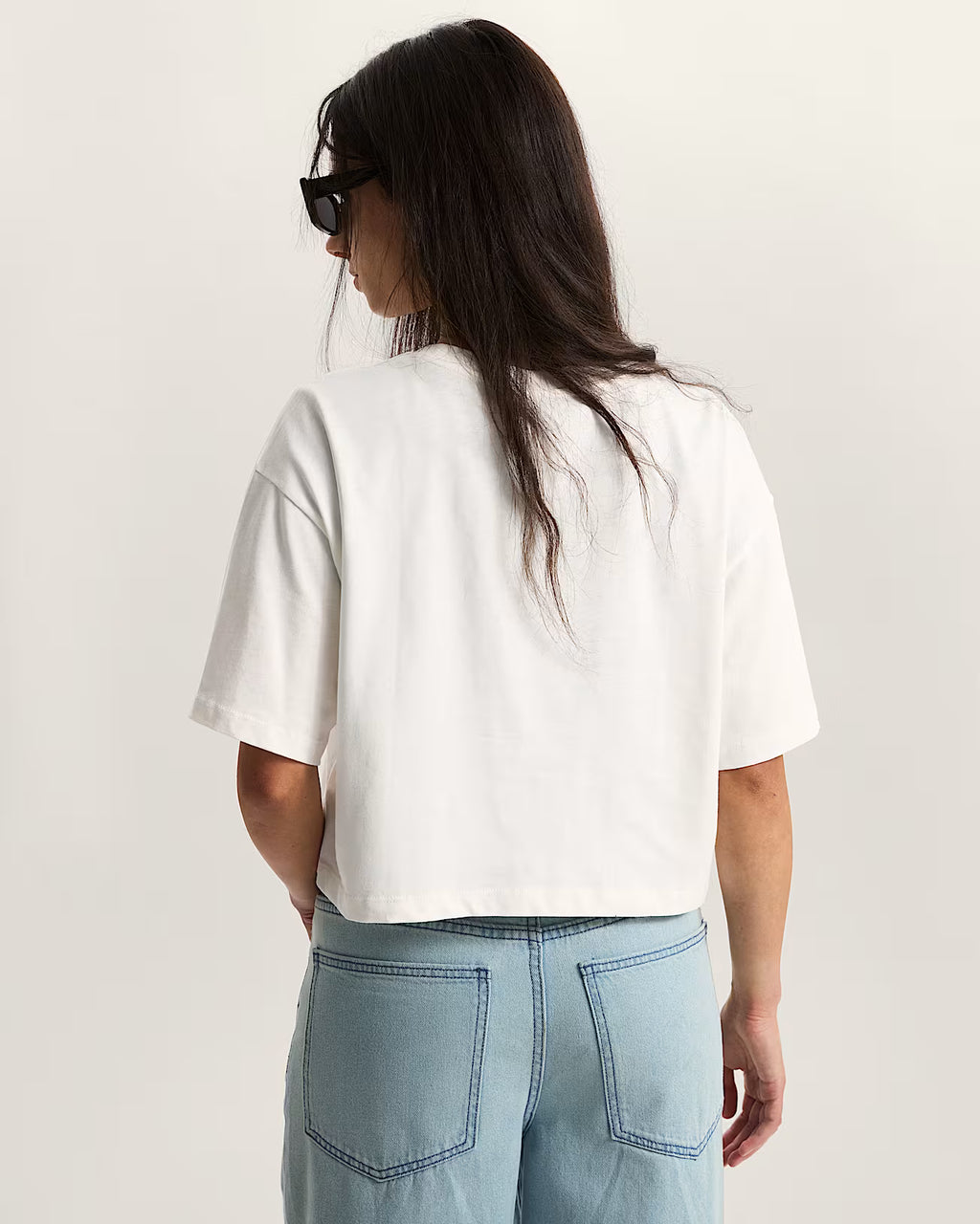 Vans Ellipse Relax Crop SS – T-Shirt  Relaxed Fit - Egret