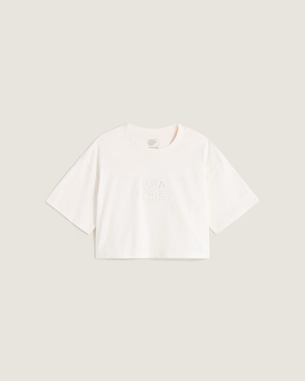 Vans Ellipse Relax Crop SS – T-Shirt  Relaxed Fit - Egret
