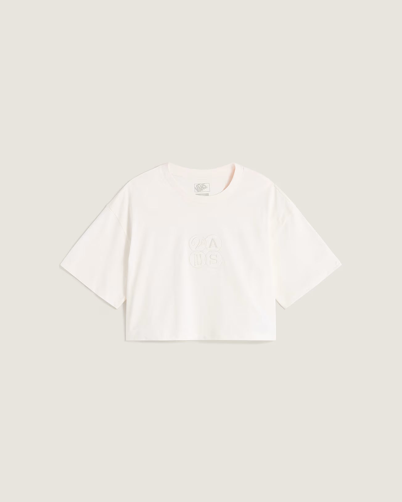 Vans Ellipse Relax Crop SS – T-Shirt  Relaxed Fit - Egret