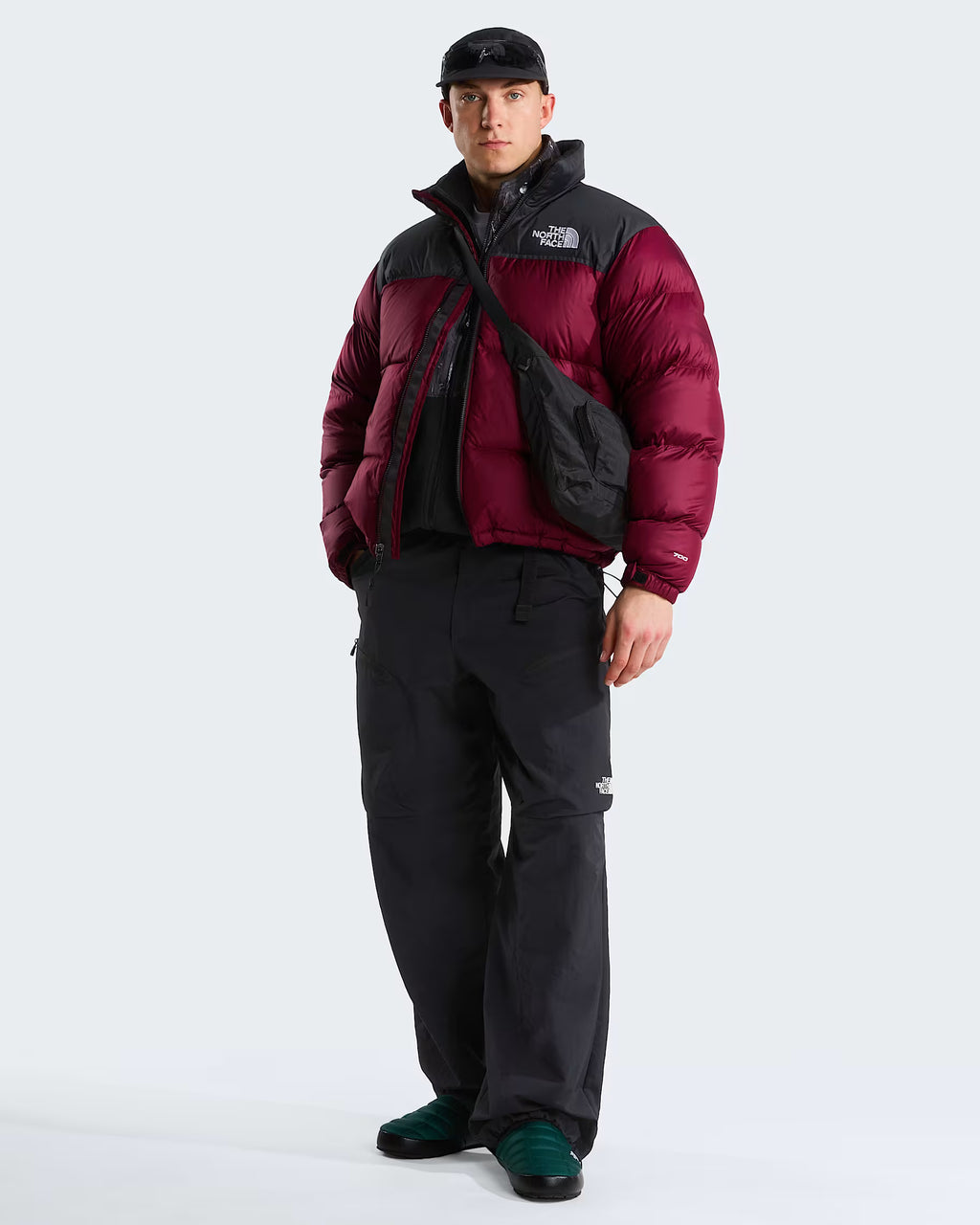 Piumino The North Face 1996 Retro Nuptse Jacket - Burgundy Crush-TNF Black