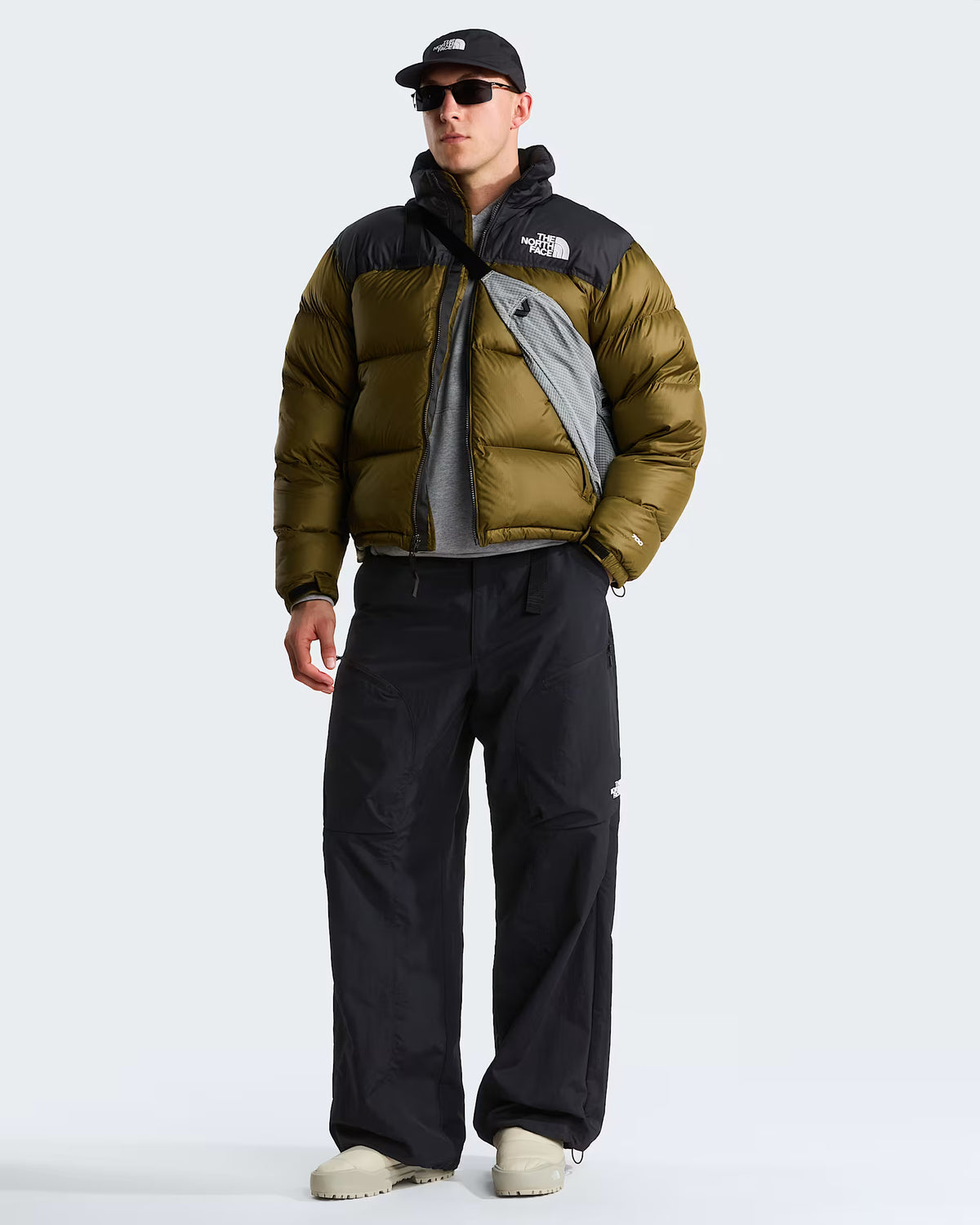 Piumino The North Face 1996 Retro Nuptse Jacket - Caraway Seed-TNF Black