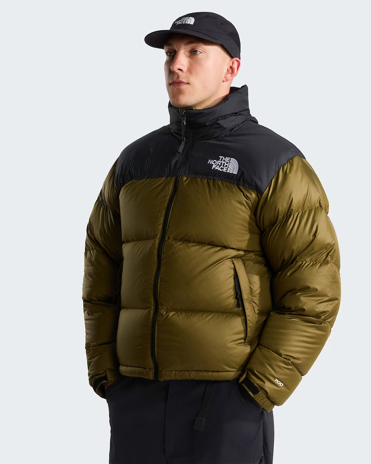 Piumino The North Face 1996 Retro Nuptse Jacket - Caraway Seed-TNF Black
