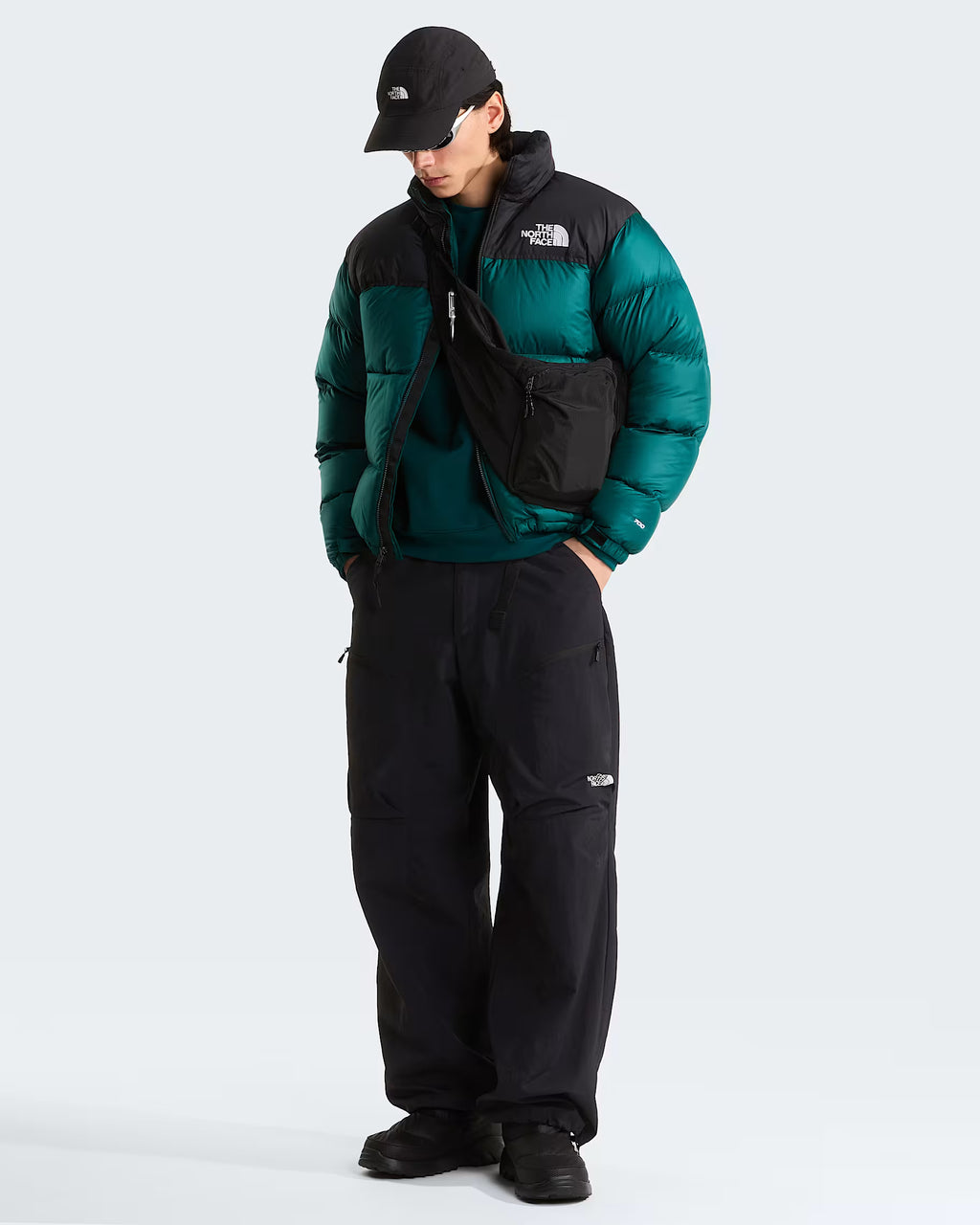 Piumino The North Face 1996 Retro Nuptse Jacket - Pacific Teal-TNF Black