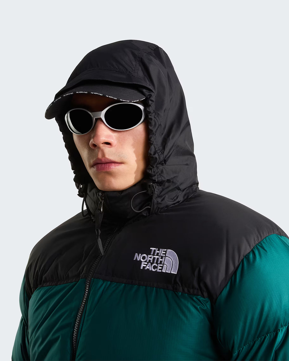 Piumino The North Face 1996 Retro Nuptse Jacket - Pacific Teal-TNF Black