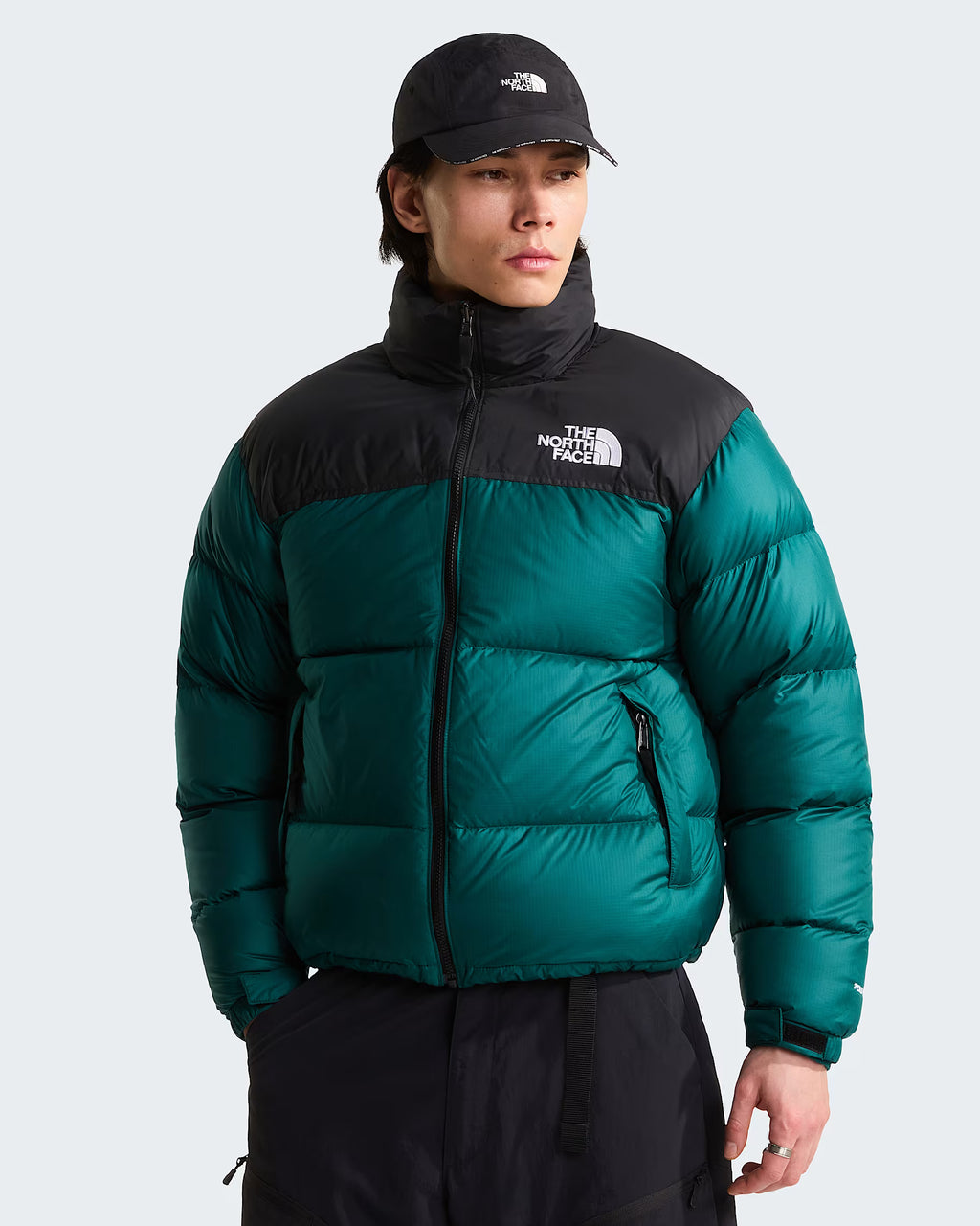 Piumino The North Face 1996 Retro Nuptse Jacket - Pacific Teal-TNF Black