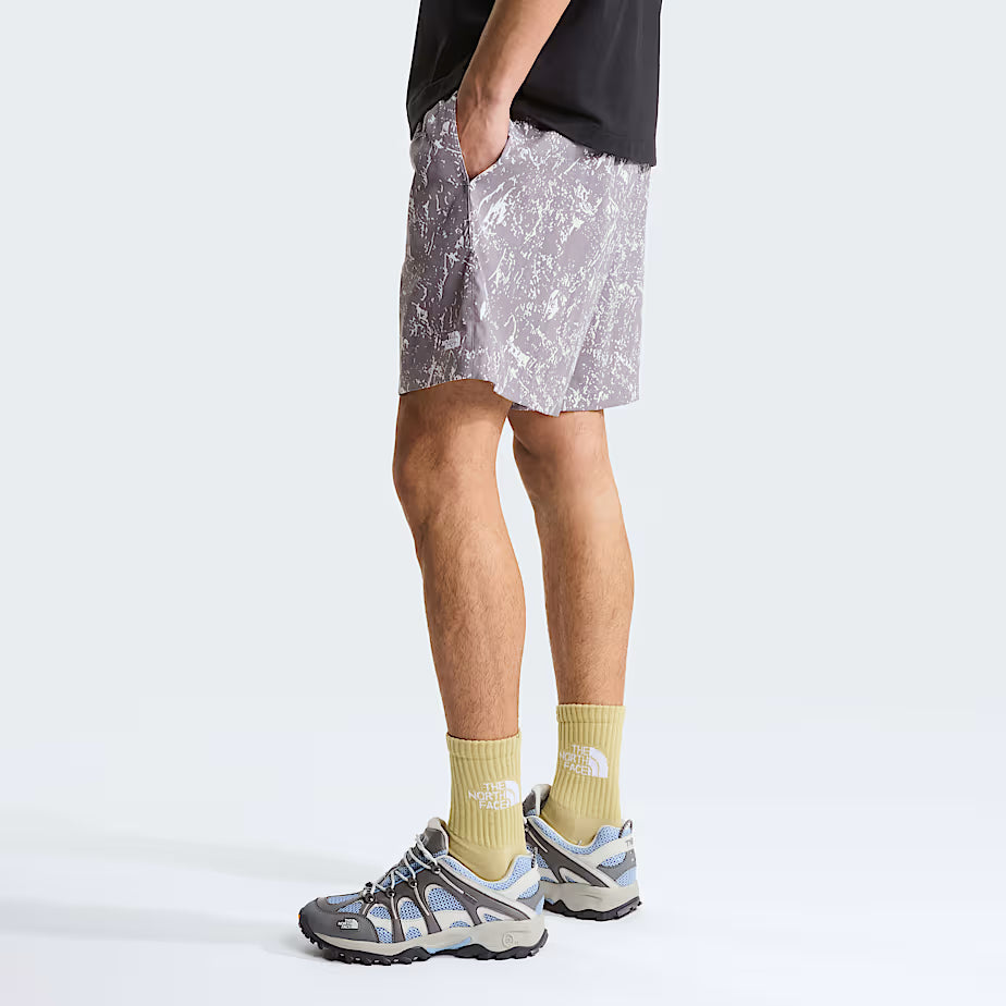 🩳 The North Face Pantaloncini Pull-On Class V Pathfinder 7” - Transcendent Grey Rock Texture Print