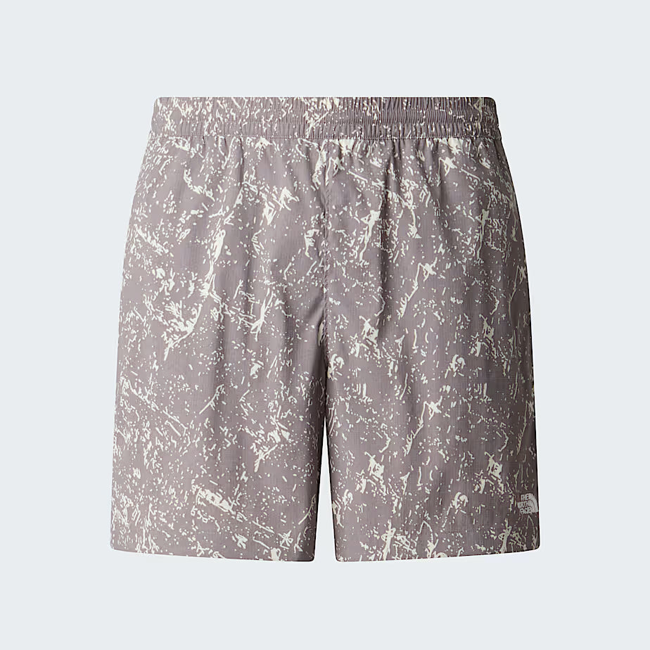 🩳 The North Face Pantaloncini Pull-On Class V Pathfinder 7” - Transcendent Grey Rock Texture Print