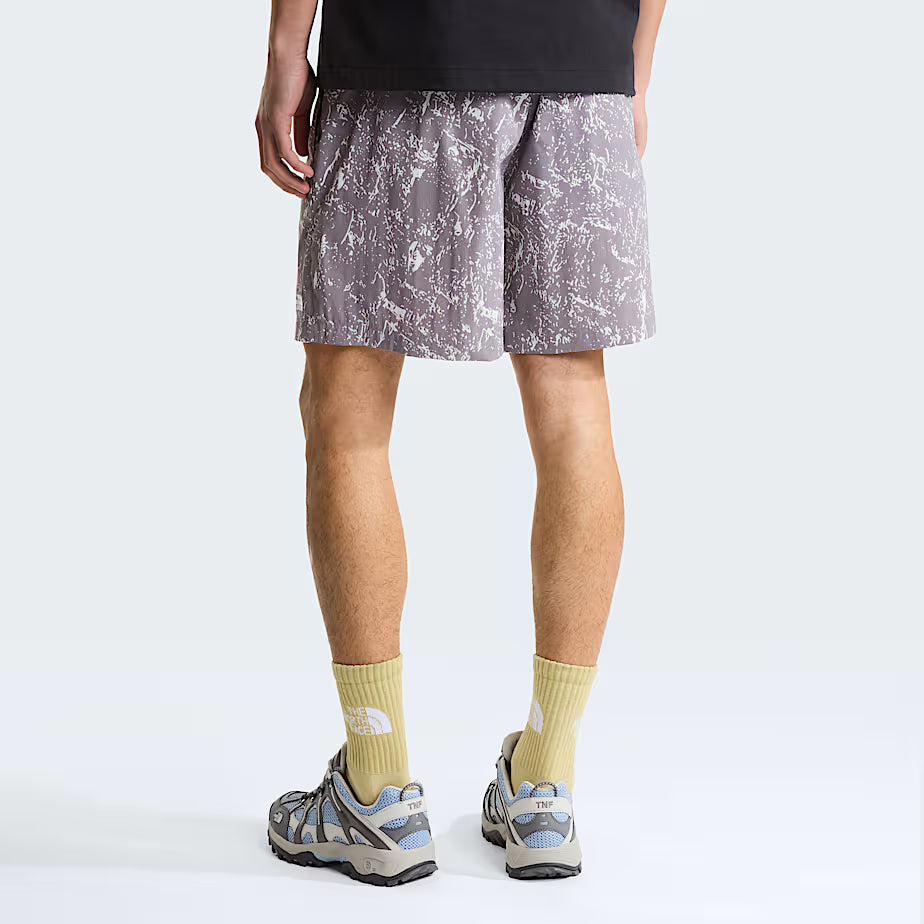 🩳 The North Face Pantaloncini Pull-On Class V Pathfinder 7” - Transcendent Grey Rock Texture Print
