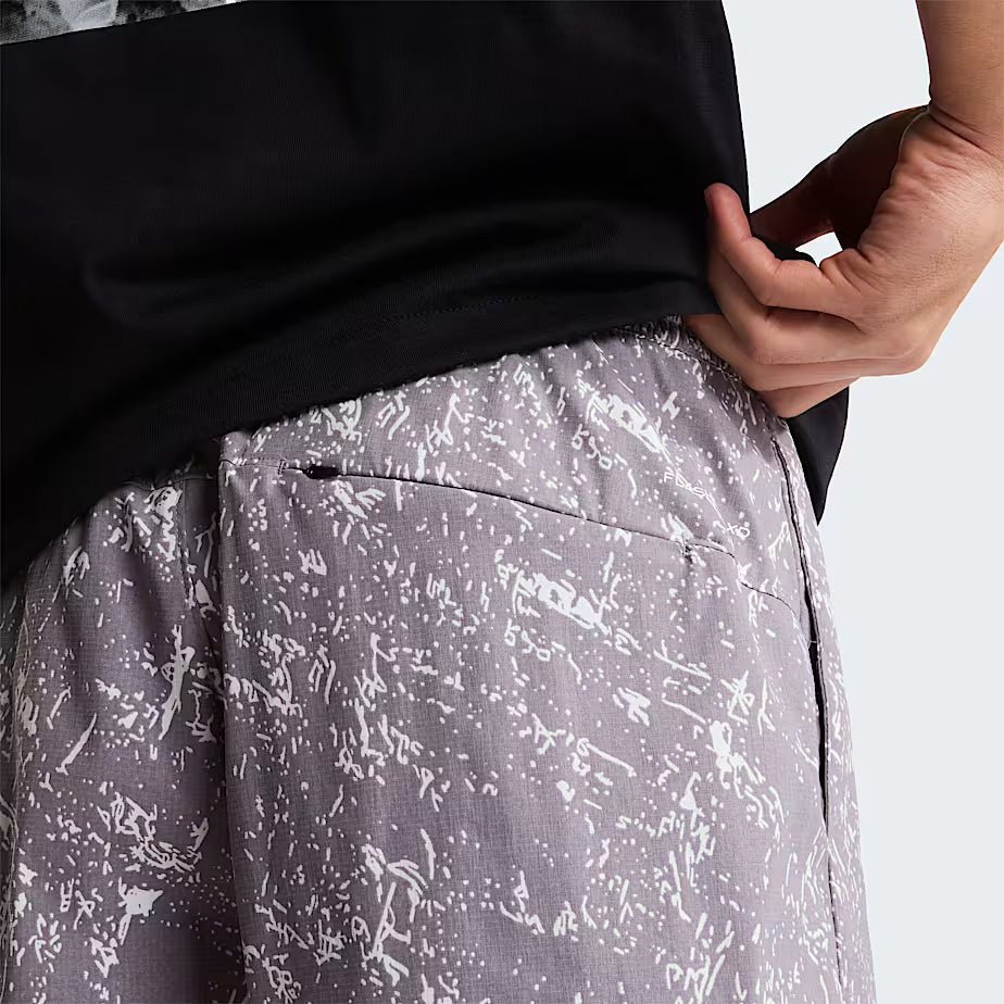 🩳 The North Face Pantaloncini Pull-On Class V Pathfinder 7” - Transcendent Grey Rock Texture Print