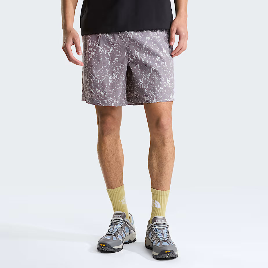 🩳 The North Face Pantaloncini Pull-On Class V Pathfinder 7” - Transcendent Grey Rock Texture Print
