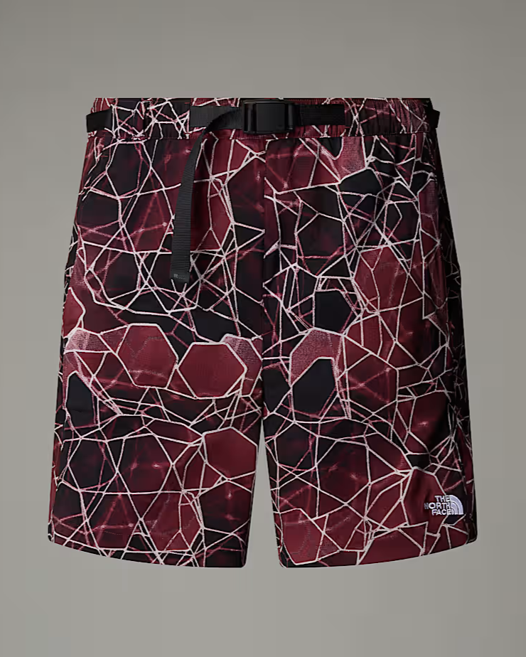 THE NORTH FACE Men's Class V Pathfinder Belted Shorts - 7" BROWN STRIPED