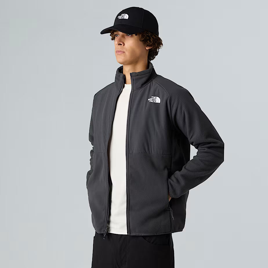 Felpa in Pile THE NORTH FACE Glacier Full Zip - ASPHALT GREY