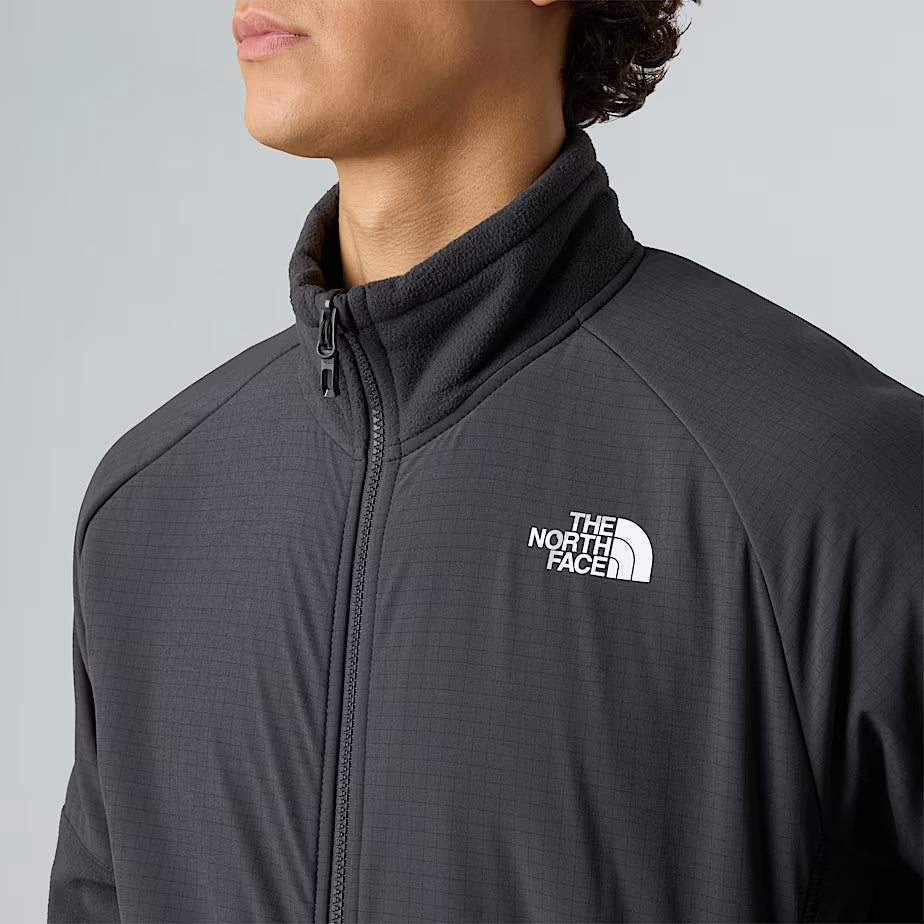 Felpa in Pile THE NORTH FACE Glacier Full Zip - ASPHALT GREY