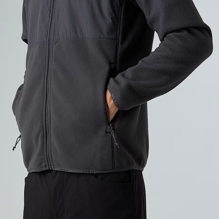 Felpa in Pile THE NORTH FACE Glacier Full Zip - ASPHALT GREY