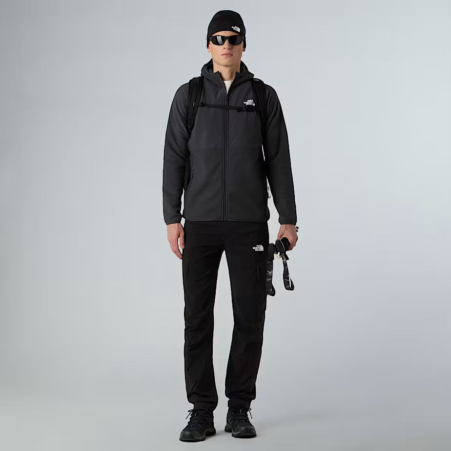 Felpa in Pile THE NORTH FACE Glacier con Cappuccio - ASPHALT GREY