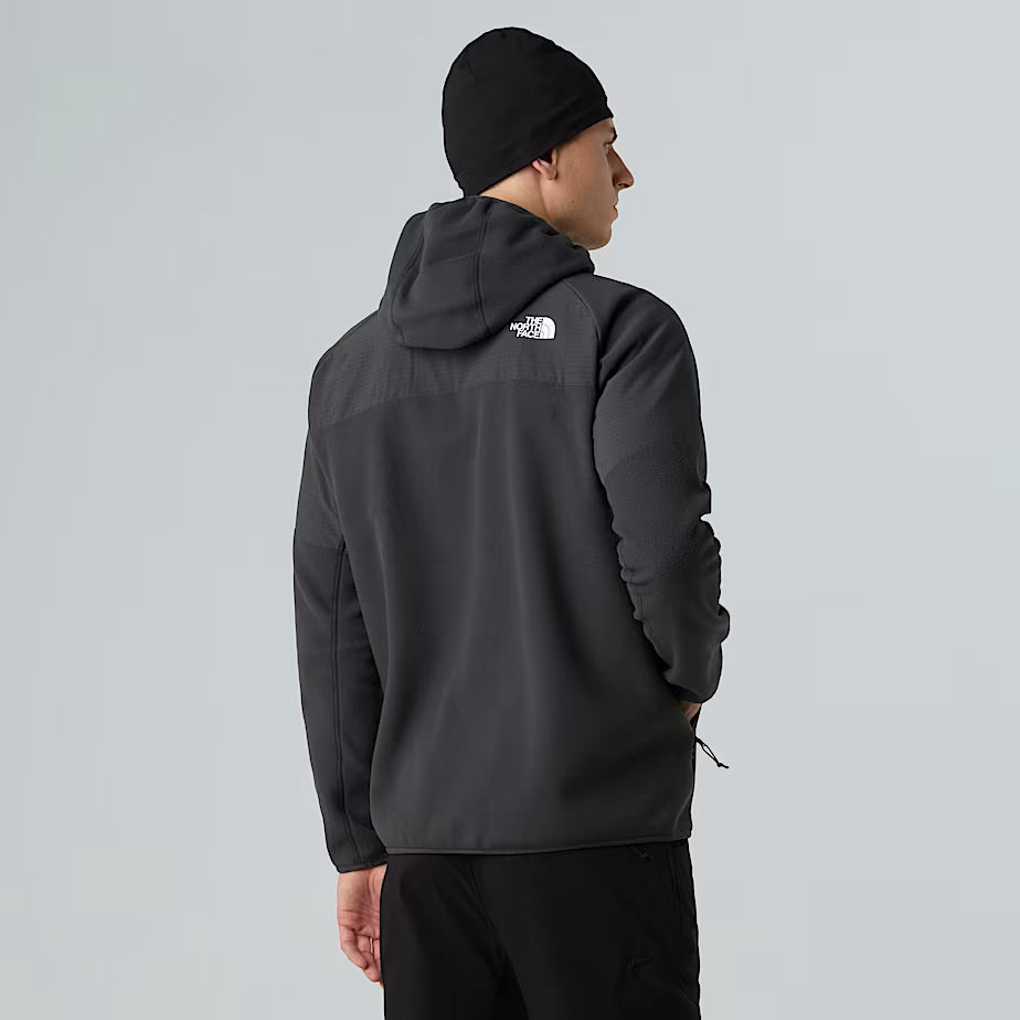 Felpa in Pile THE NORTH FACE Glacier con Cappuccio - ASPHALT GREY