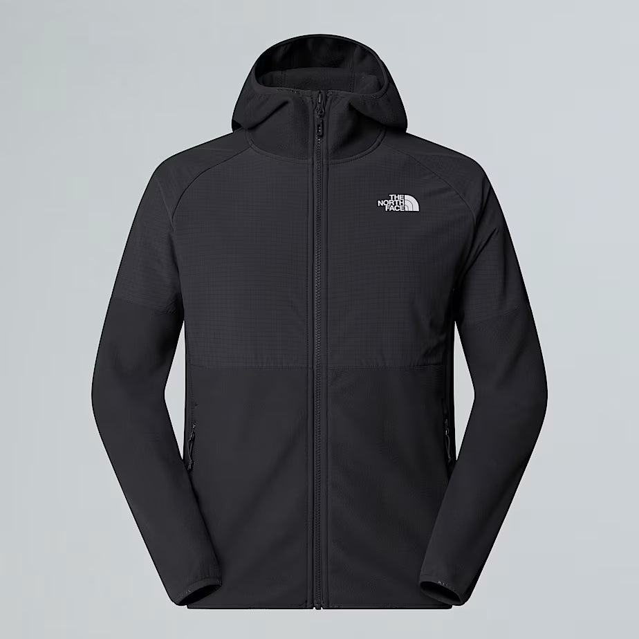 Felpa in Pile THE NORTH FACE Glacier con Cappuccio - ASPHALT GREY