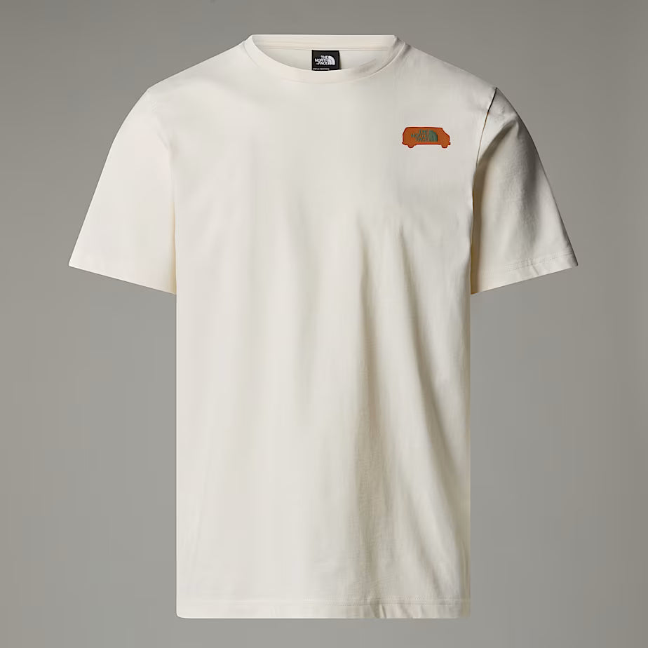 The North Face – T-shirt Outdoor Graphic da Uomo BIANCO DUNE