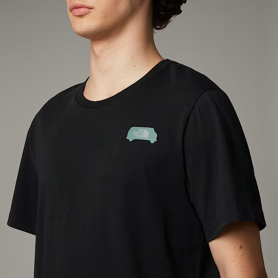 The North Face – T-shirt Outdoor Graphic da Uomo NERO