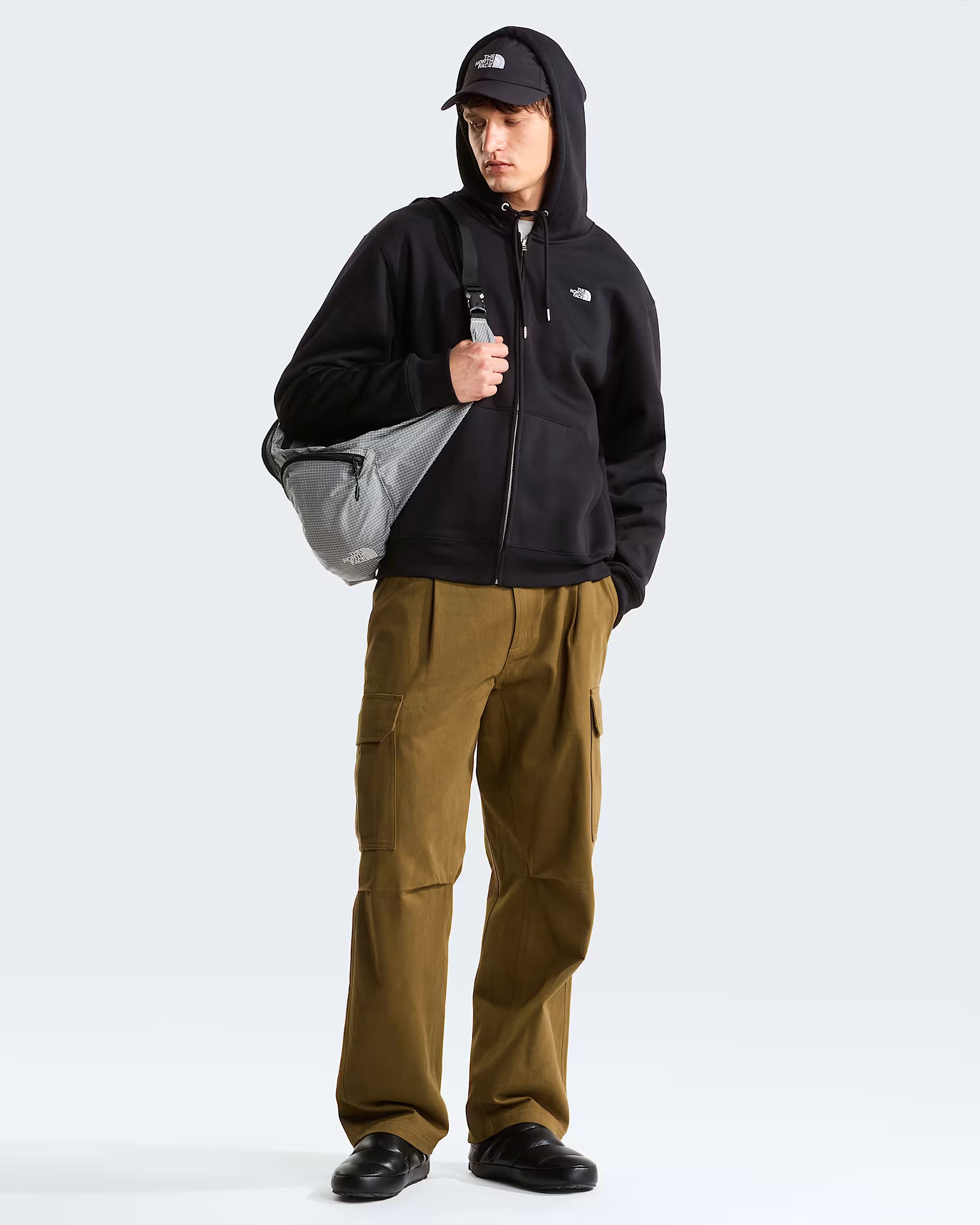 The North Face  Essential Simple Dome Relaxed Full-Zip Hoodie – Black