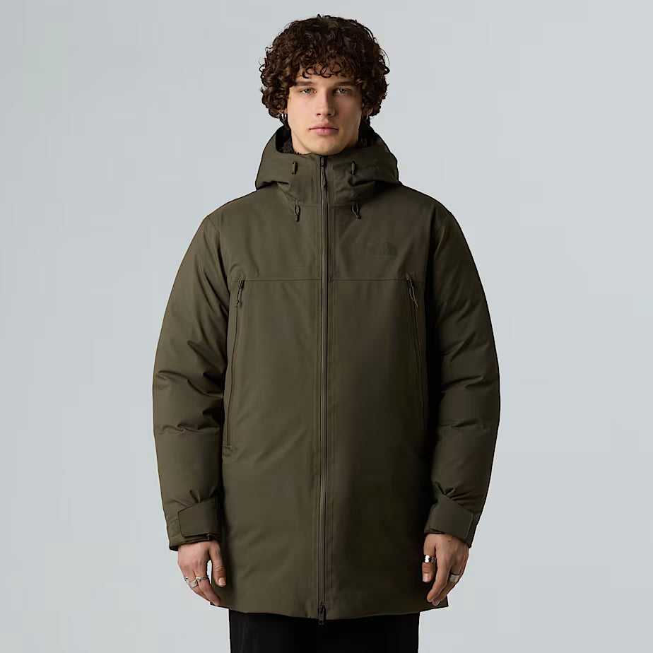 THE NORTH FACE Men's Mountain Range Down Parka – NEW TAUPE GREEN
