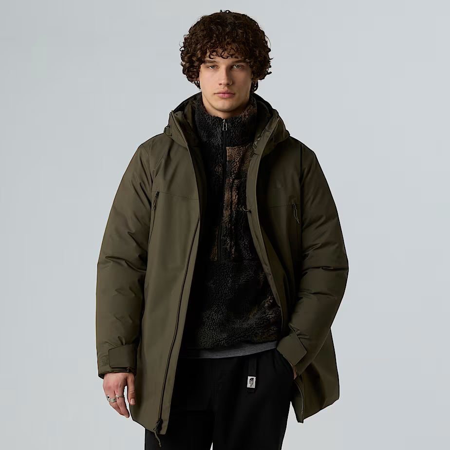 THE NORTH FACE Men's Mountain Range Down Parka – NEW TAUPE GREEN