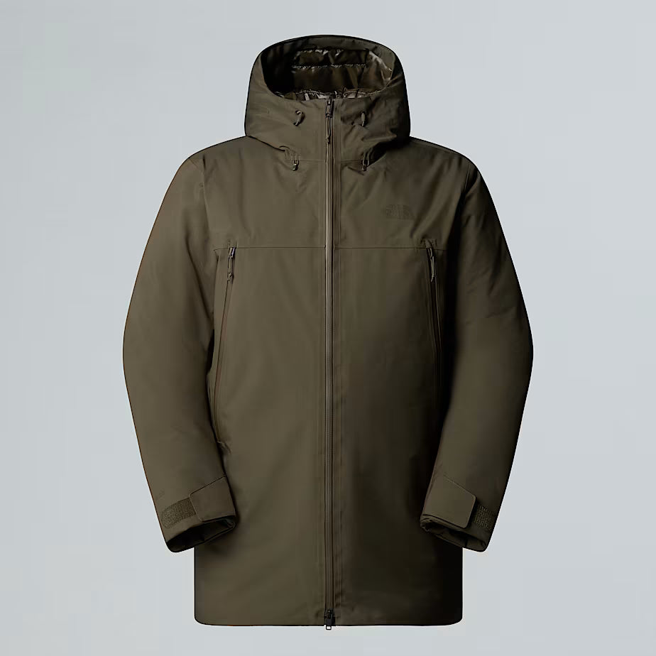 THE NORTH FACE Men's Mountain Range Down Parka – NEW TAUPE GREEN