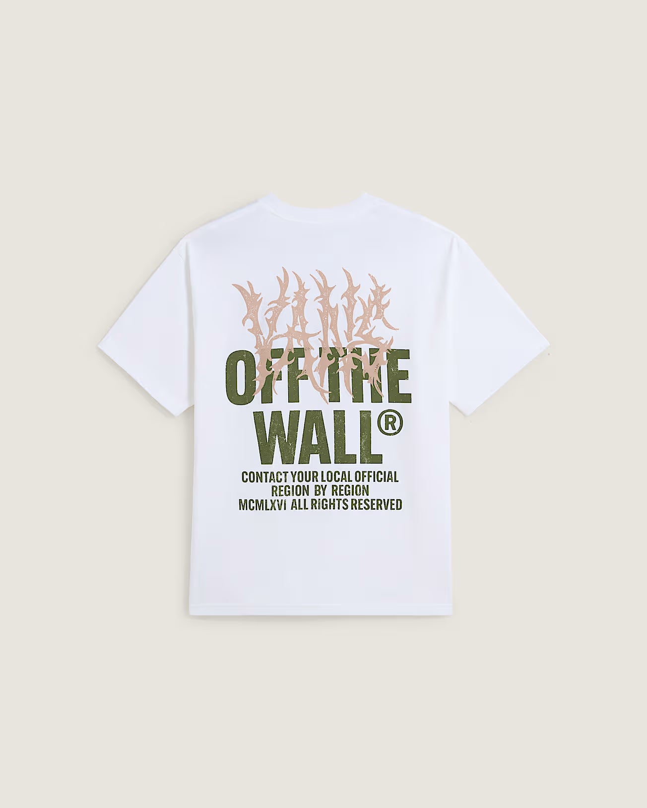 VANS Metal Wall T-shirt - WHITE