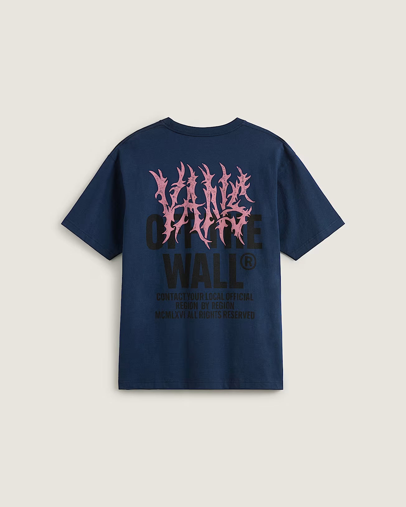 VANS Metal Wall T-shirt - NAVY BLUE