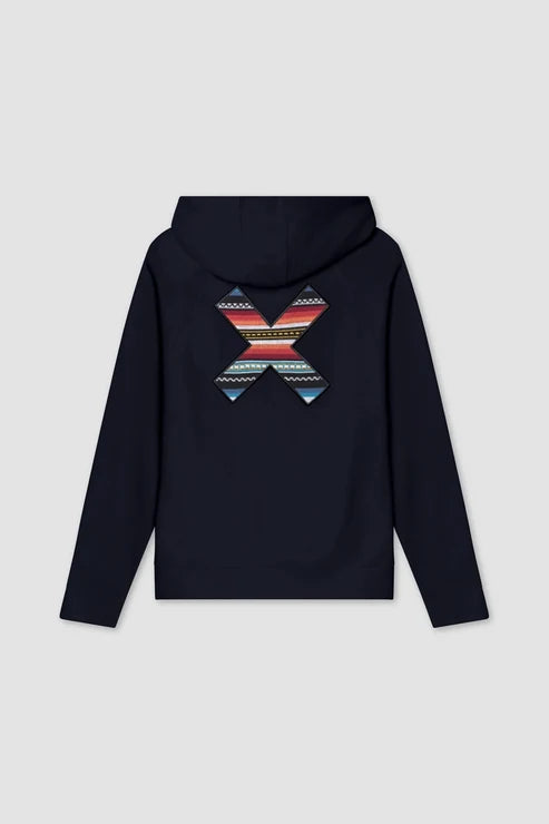 Felpa con Cappuccio in Cotone Biologico Blue Banana - Navy