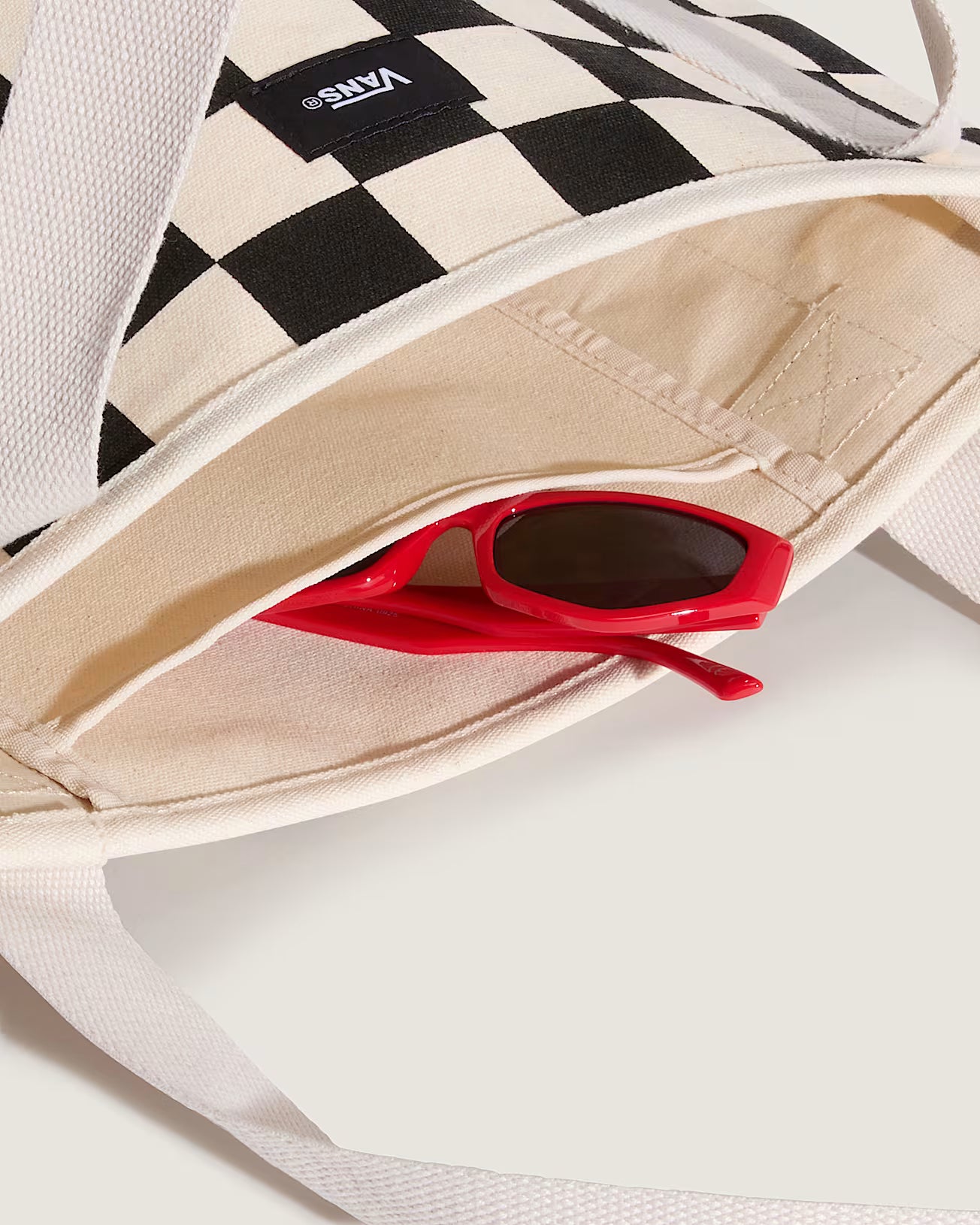 👜 Vans Pergs Midi Tote Bag – Borsa Tote Unisex - White Black