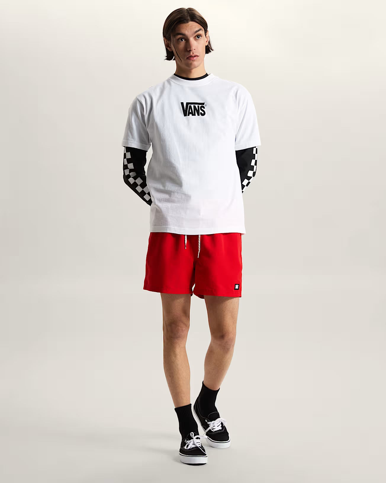 🩳 Vans Primary II Elastic Volley – Costume da Bagno - Red