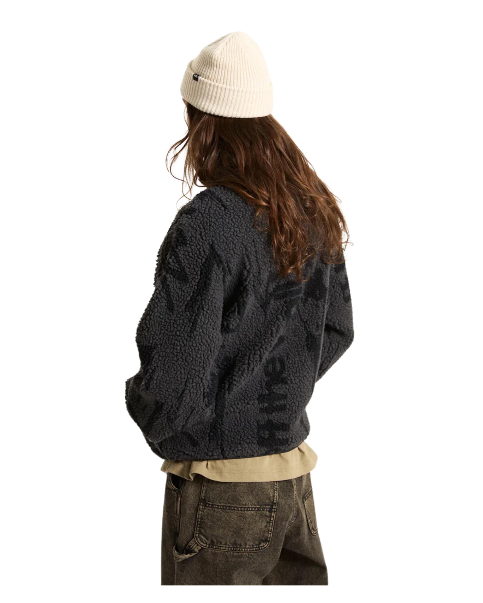 Giacca VANS Stiller Sherpa Full Zip  ASPHALT/BLACK