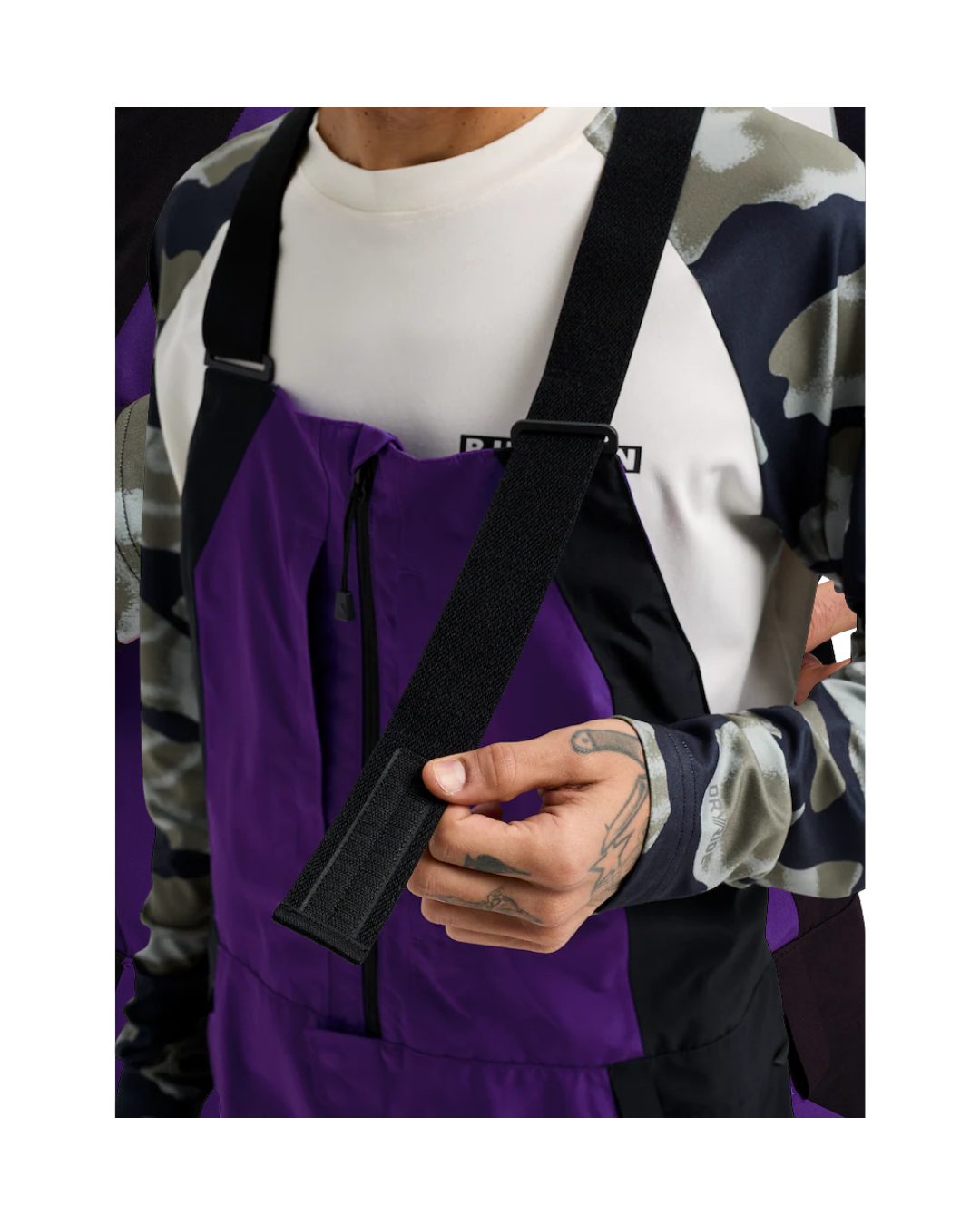 Salopette da Snowboard BURTON  Reserve GORE-TEX 2L Bib Prism Violet True Black