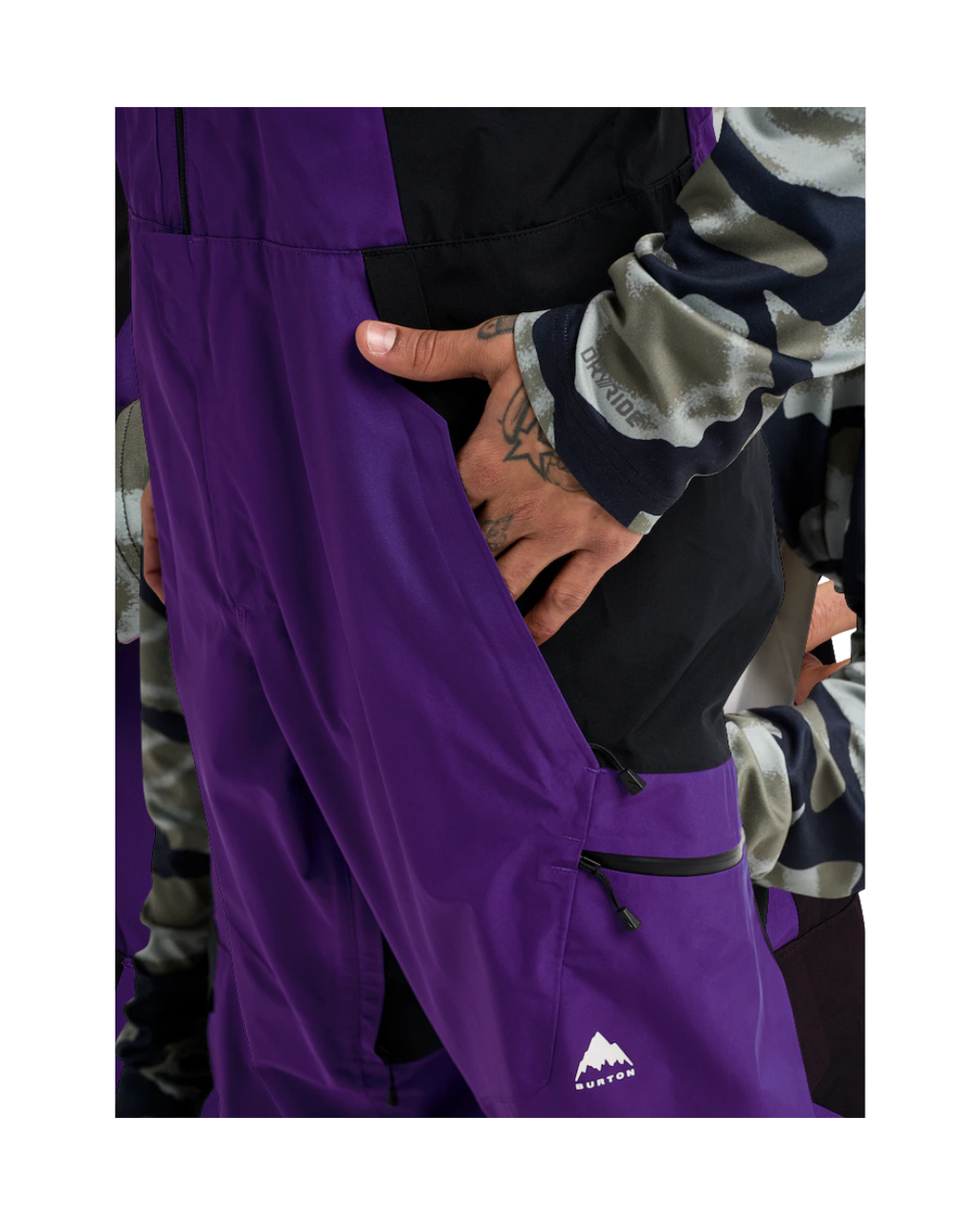 Salopette da Snowboard BURTON  Reserve GORE-TEX 2L Bib Prism Violet True Black