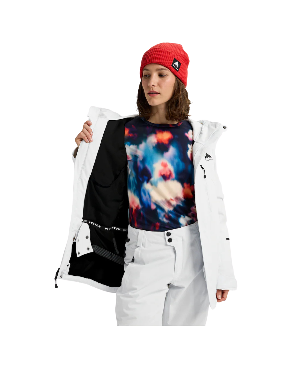 Giacca da Snowboard Donna BURTON Reserve 2L Insulated Stretch Jacket Stout White