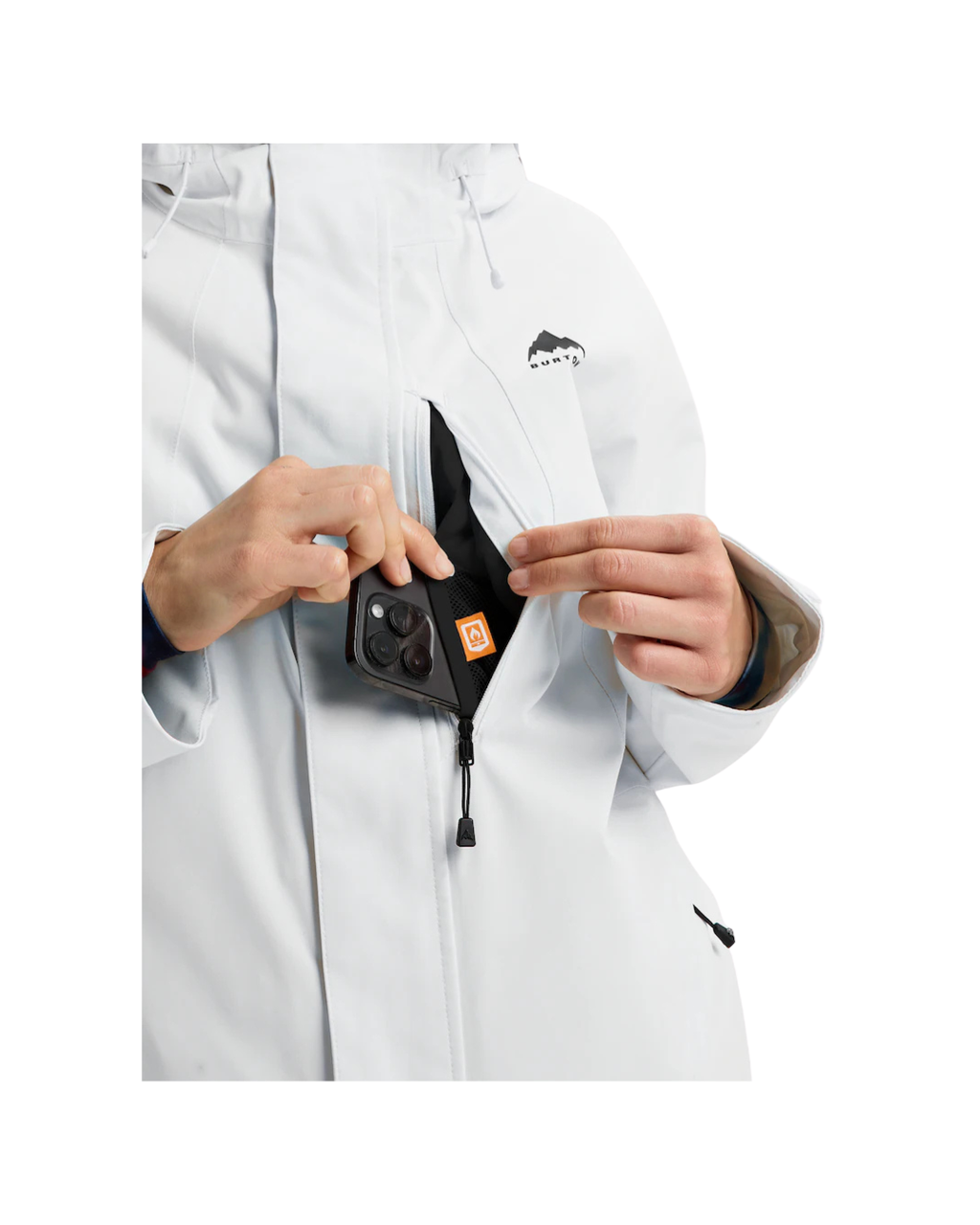 Giacca da Snowboard Donna BURTON Reserve 2L Insulated Stretch Jacket Stout White