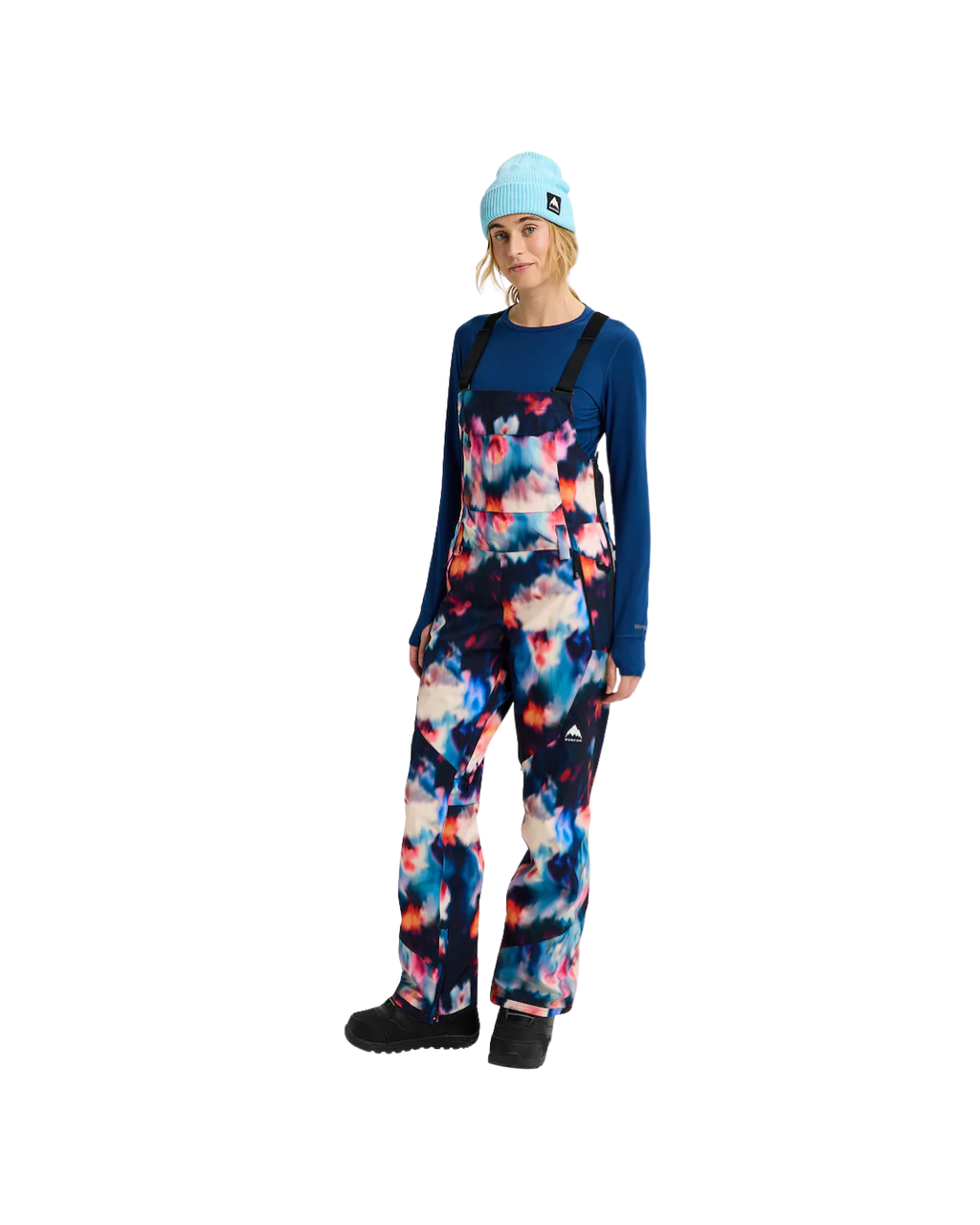 Salopette da Snowboard Donna BURTON Reserve 2L Stretch Bib Floral Blur